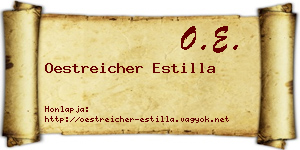 Oestreicher Estilla névjegykártya